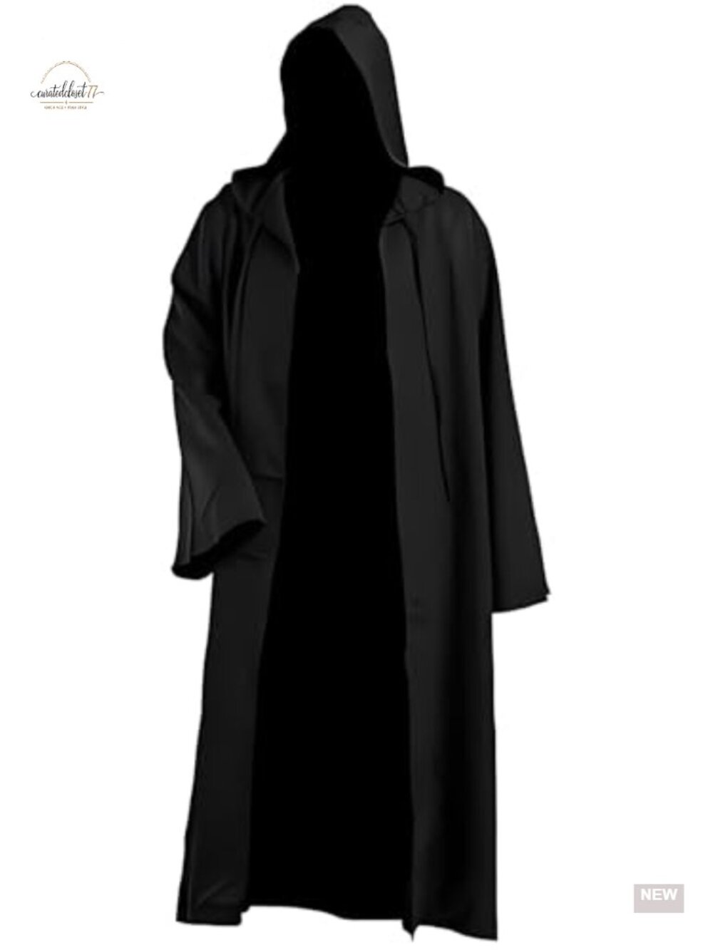 Men's Hooded Robe Cloak Long Cape Halloween Cosplay Costume